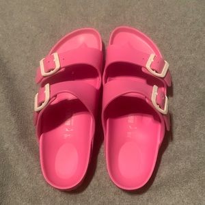 Birkenstock Arizona EVA Neon Pink Narrow Fit Sz 7